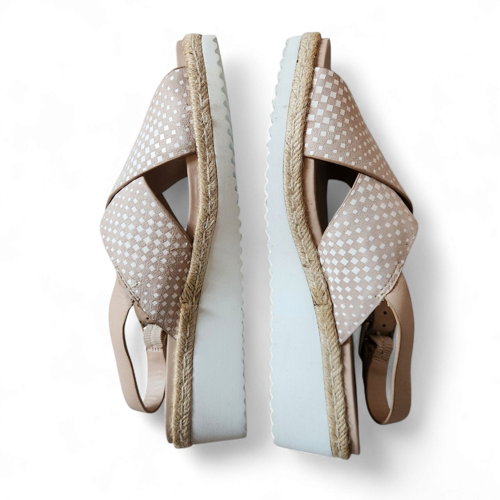 Alex Marie Tan Sandals with Woven Crisscross Straps - Picture 4 of 10
